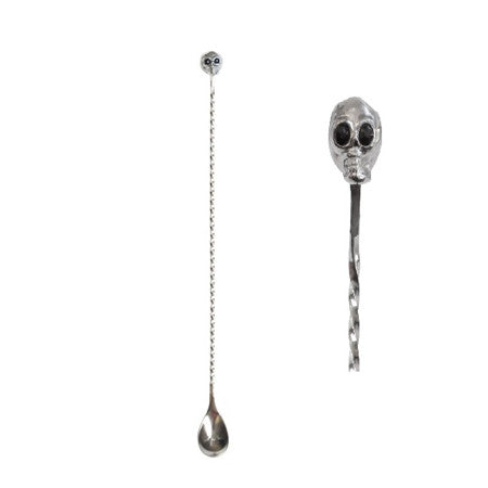 Barspoon With Skull Stainless