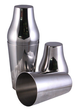 Two Peice Parisian Cocktail Shaker  - Mirror Finish - 650 ml